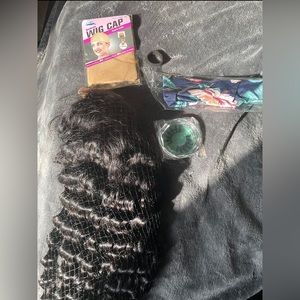 4x4 18inch deep wave human hair wig